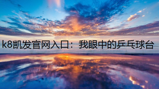 我眼中的乒乓球台